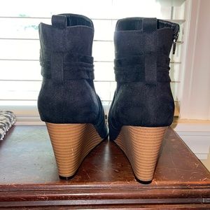 Nine West Open-Toed Booties, Size 9.5, Worn Twice